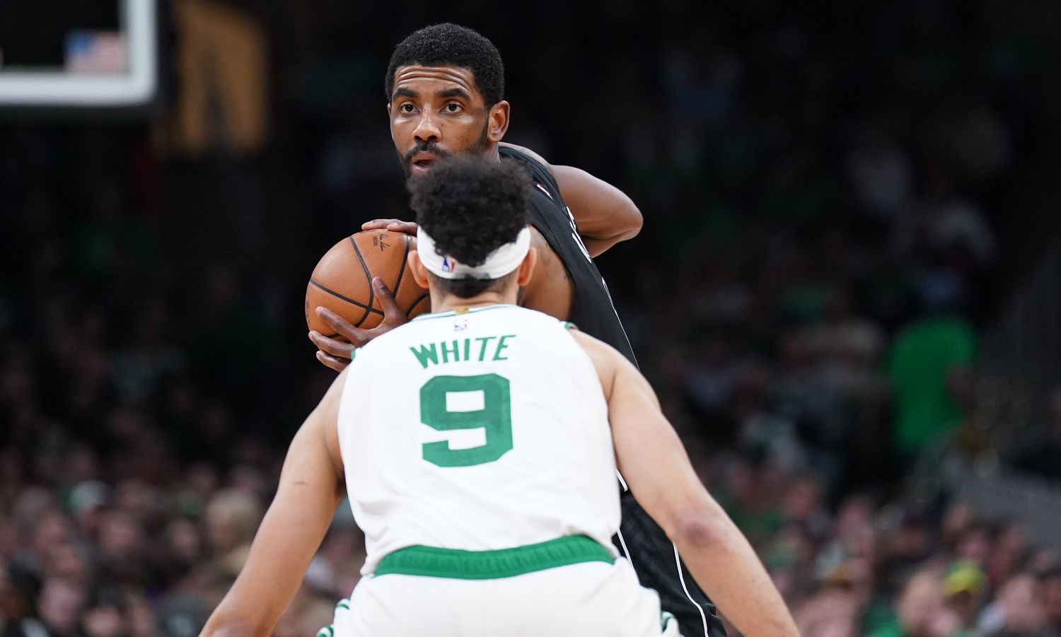 Dallas Mavericks guard Kyrie Irving, Boston Celtics guard Derrick White